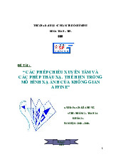 Tiểu luận Các Phép Chiếu Xuyên Tâm Và Các Phép Thấu Xạ. Thể Hiện Trong Mô Hình Xạ Ảnh Của Không Gian Affine | Đại học Sư phạm Thành phố Hồ Chí Minh