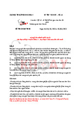 Đề Thi Vật Lý - Lý Sinh | Đại học Y Dược Thành phố Hồ Chí Minh