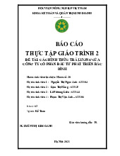 Báo cáo thực tập: Các hình thức trả lương của công ty cổ phần đầu tư phát triển Bắc Bình - Học viện nông nghiệp Việt Nam