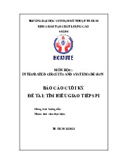 Tìm hiểu giao tiếp SPI | Môn Integrated Circuits and Systems Design - Đại học Sư phạm Kỹ thuật Thành phố Hồ Chí Minh