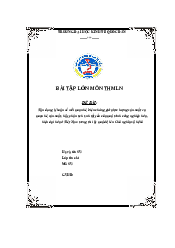 Mối quan hệ biện chứng giữa lực lượng sản xuất và quan hệ sản xuất - Triết học Mác Lenin | Đại học Kinh Tế Quốc Dân