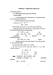 Chương 3: Chuẩn độ Axit Bazo - Hóa Đại cương | Đại học Bách Khoa, Đại học Đà Nẵng