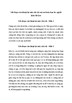 Viết đoạn văn thuật lại một việc tốt mà em hoặc bạn bè, người thân đã làm Tiếng việt 4| Chân trời sáng tạo