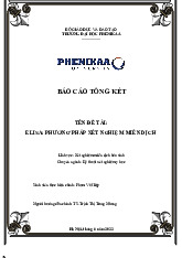 Elisa - Phương pháp xét nghiệm miễn dịch | Báo cáo tổng kết học phần Kỹ thuật xét nghiệm y học | Trường Đại học Phenikaa