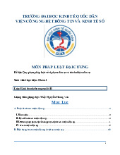Quy phạm pháp luật về vi phạm dân sự và trách nhiệm dân sự | Bài tập lớn môn pháp luật đại cương