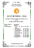 Báo cáo nhóm về Hiệp định Thương mại tự do Việt Nam - EU môn Lịch sử Đảng Cộng sản Việt Nam | Học viện Ngân hàng