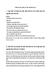 Viết bài văn thuật lại một sự việc lớp 4 (Chân trời sáng tạo)