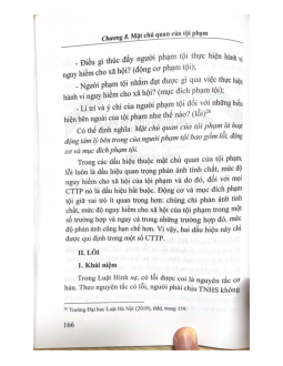 Chương 8 : Mặt chủ quan của tội phạm học phần Luật hình sự