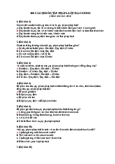 160 Câu hỏi ôn tập PLĐC (dành cho SV)