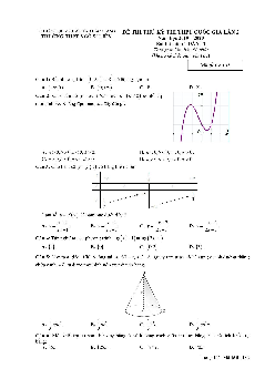Đề thi thử THPT QG 2020 môn Toán lần 2 trường Ngô Sĩ Liên – Bắc Giang