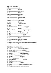 Bài tập Chia thì hiện tại đơn - Tiếng anh b2 ôn tập | Đại học Nội Vụ Hà Nội