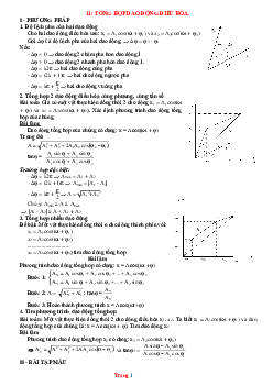 Phương pháp giải toán tổng hợp dao động điều hòa