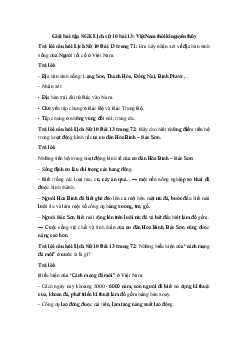 Giải bài tập SGK Lịch sử 10 bài 13