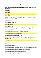 TOP các câu hỏi trắc nghiệm ôn tập học phần Lịch sử đảng cộng sản Việt Nam | Trường Đại học Phenikaa