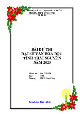 Bài đại sứ văn hóa đọc - Tài liệu tổng hợp