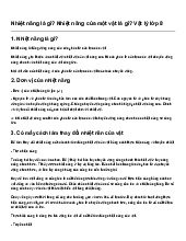 Nhiệt năng là gì? Nhiệt năng của một vật là gì? Vật lý lớp 8