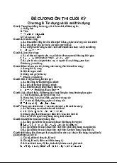 Đề cương ôn thi cuối kỳ : Các chương về tín dụng và ngân hàng | Tài chính tiền tệ | Đại học Hàng hải Việt Nam