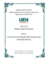 Quản trị nhà nước - Môn quản trị học - Đại Học Kinh Tế Tài Chính Thành phố Hồ Chí Minh