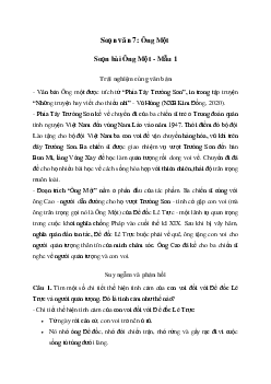Ông Một | Soạn văn 7 Chân trời sáng tạo