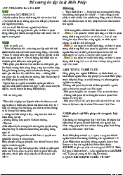 Đề cương ôn tập - Luật Hiến Pháp | Trường Đại học Luật, Đại học Quốc gia Hà Nội