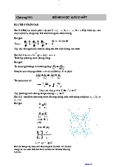 Chương III Động học lưu chất - Kinh tế Chính trị | Trường Đại học Bách khoa Thành phố Hồ Chí Minh