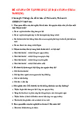 Đề cương ôn tập pháp luật đại cương | Pháp luật đại cương | Đại học Công nghiệp Thành phố Hồ Chí Minh