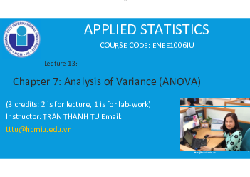 Lecture 13 - ENEE1006IU