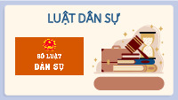 Bài giảng Luật dân sự | Trường Đại học Luật Thành phố Hồ Chí Minh