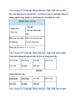 Giải VBT Tiếng Việt lớp 3 Bài 16: Alo tớ đây | Kết nối tri thức