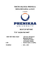 Quản lý bộ nhớ | Bài tập lớn kết thúc học phần Hệ điều hành | Trường Đại học Phenikaa