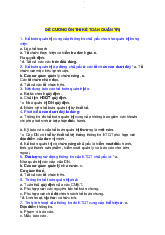 Đề cương ôn thi Kế toán quản trị - Quản trị kinh doanh | Đại học Mở Thành phố Hồ Chí Minh