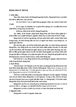 Lý thuyết về Bệnh động kinh ở trẻ em