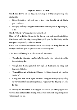 Soạn bài Bài ca Côn Sơn - Chân trời sáng tạo