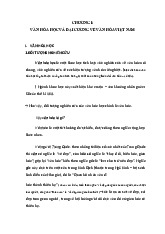 Chương i: Văn hóa học và đại cương về văn hóa Việt Nam môn Pháp luật đại cương | Trường đại học Mở Hà Nội