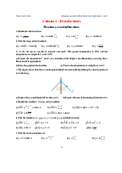 Bài tập Giải tích 1 dành cho chương trình tiên tiến | Đại học Bách Khoa Hà Nội