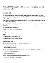 Axit là gì? Phân loại, tính chất hóa học và ứng dụng của một số axit phổ biến | Hoá học 9