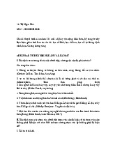 Bài tập tư duy biện luận 1 + 3_ Phân tích và nhận diện luận cứ môn Tư duy biện luận ứng dụng - Trường Đại học Thủ Dầu Một.