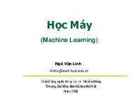 Tổng hợp bài giảng môn Nhập môn trí tuệ nhân tạo_Học máy| Bài giảng môn Nhập môn trí tuệ nhân tạo| Trường Đại học Bách Khoa Hà Nội