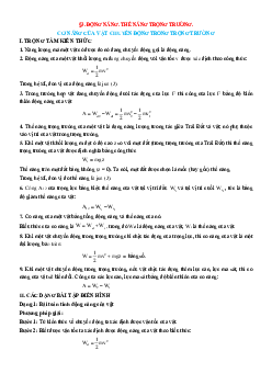 Lý thuyết và trắc nghiệm bài Động năng-thế năng trọng trường Vật lí 10 có lời giải và đáp án