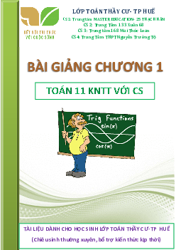 Bài giảng hàm số lượng giác và phương trình lượng giác Toán 11 KNTTvCS
