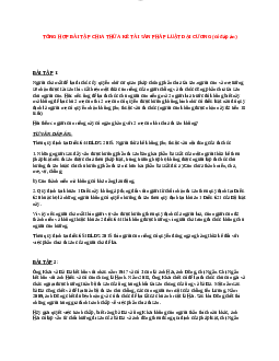 Bài tập thừa kế (có đáp án )