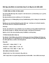 Bài tập câu Wish và cách làm lớp 9 có đáp án chi tiết nhất | Tiếng anh 9