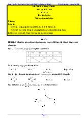 Đề số 2-Đề ôn thi kì 1-Toán 12-Trắc nghiệm gồm 3 phần có lời giải
