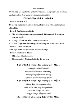 Văn mẫu lớp 6: Hãy làm một bài thơ lục bát thể hiện cảm xúc, suy ngẫm của em về một cảnh đẹp hoặc một sự việc