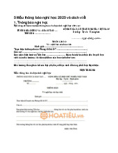 5 Mẫu thông báo nghỉ học 2025 và cách viết