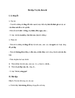 Bài tập: Trợ từ, thán từ Ngữ Văn 8 | Cánh diều