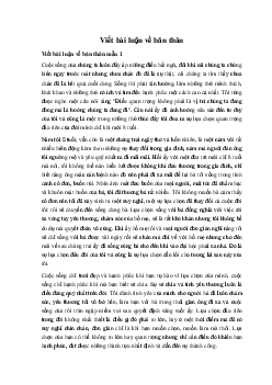 Viết bài luận về bản thân Ngữ Văn 10 sách Kết Nối Tri Thức