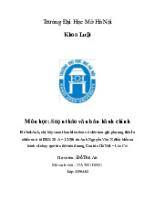 Đề bài:Anh, chị hãy soạn thảo biên bản về việc tạm giữ phương tiện làchiếc xe ô tô BKS 30 A – 12496 do Anh Nguyễn Văn N điều kiển cóhành vi chạy quá tốc độ trên đường Cao tốc Hà Nội – Lào Cai Soạn thảo văn bản hành chính  | Trường đại học Mở Hà Nội