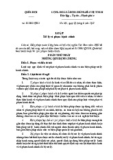 Luật xử lý vi phạm hành chính 2012 - quy định và hướng dẫn | Môn Pháp luật đại cương - Trường Cao đẳng Kinh tế Đối ngoại