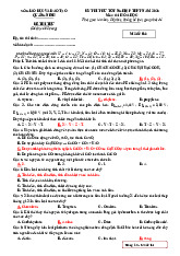 Đề thi thử tốt nghiệp THPT 2025 môn Hóa Sở GD&ĐT Quảng Ninh